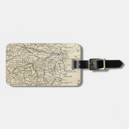 Vintage Regions-Reise Irland-Karten-Dublins Gepäckanhänger