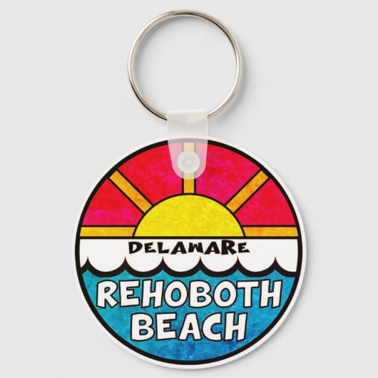 Vintage Rehoboth Beach, DELAWARE Keychain Schlüsselanhänger (Vorderseite)