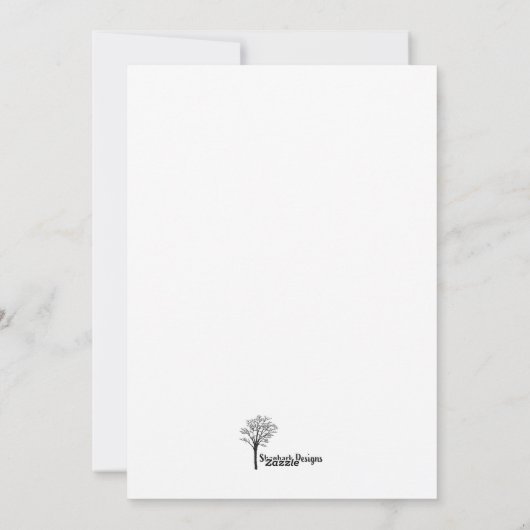 Vintage Rehwinterkarte Feiertagskarte (Rückseite)