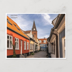Vintage Reise Aalborg Dänemark Städtetourismus Postkarte