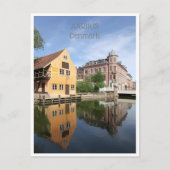 Vintage Reise Aarhus Dänemark Stadthäuser Postkarte (Vorderseite)