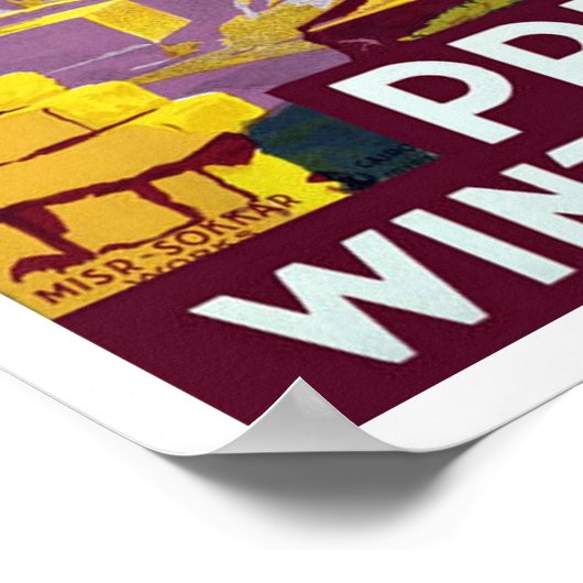 Vintage Reise, Ägypten Poster (Ecke)