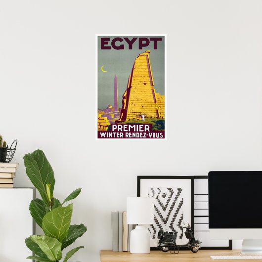 Vintage Reise, Ägypten Poster (Heimbüro)