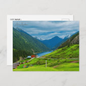 Vintage Reise Almaty Kasachstan Stadturlaub Postkarte (Vorne/Hinten)