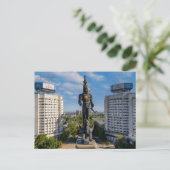 Vintage Reise Almaty Kasachstan Stadturlaub Postkarte (Stehend Vorderseite)