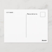 Vintage Reise Almaty Kasachstan Stadturlaub Postkarte (Rückseite)