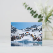 Vintage Reise Almaty Kasachstan Stadturlaub Postkarte (Stehend Vorderseite)