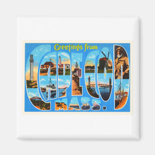 Vintage Reise-Andenken Cape- Codmassachusetts MA Magnet