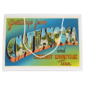 Vintage Reise-Andenken Chattanoogas Tennessee TN Große Geschenktüte (Vorderseite)