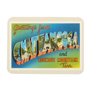 Vintage Reise-Andenken Chattanoogas Tennessee TN Magnet