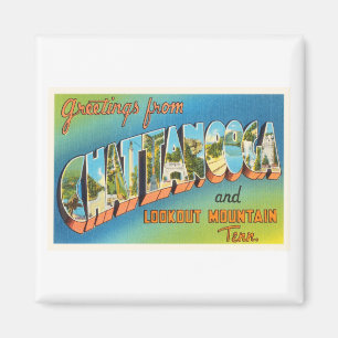 Vintage Reise-Andenken Chattanoogas Tennessee TN Magnet