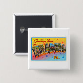 Vintage Reise-Andenken Lesepennsylvania PAs Button (Vorne & Hinten)