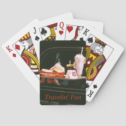 Vintage Reise-Andenken-Spielkarten Spielkarten (Rückseite)