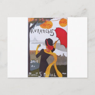 Vintage Reise-Anzeige 1910 Postkarte