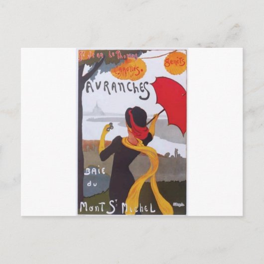 Vintage Reise-Anzeige 1910 Postkarte (Vorderseite)