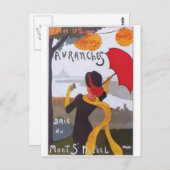 Vintage Reise-Anzeige 1910 Postkarte (Vorne/Hinten)