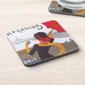 Vintage Reise-Anzeige 1910 Untersetzer (Linke Seite)