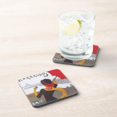 Vintage Reise-Anzeige 1910 Untersetzer (Rechte Seite)