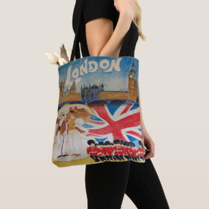 Vintage-Reise-Aquarellkunst - London England Tasche