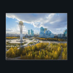 Vintage Reise Astana Kasachstan der Hazrat Sultan Postkarte<br><div class="desc">Vintag,  Retro,  Reisen,  modern,  Aquarell,  Classic,  Urlaub,  Astana,  Kasachstan,  Die Hazrat Sultan Moschee,  Asien, </div>