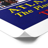 Vintage Reise, Atlantic City Poster (Ecke)