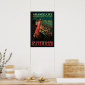Vintage Reise, Atlantic City Poster (Küche)