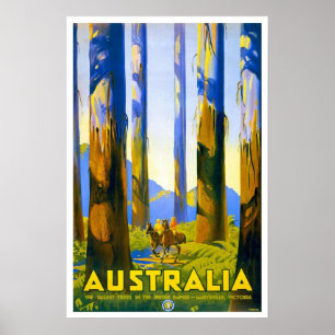 Vintage Reise, Australien Poster