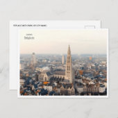 Vintage Reise Belgien Anvers Belgique Retro Postkarte (Vorne/Hinten)