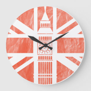 Vintage Reise, Big Ben - London Große Wanduhr