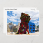 Vintage Reise Bilbao Spanien Guggenheim Stadt Postkarte (Vorne/Hinten)