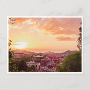 Vintage Reise Bilbao Spanien Guggenheim Stadt Postkarte