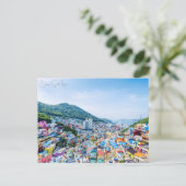 Vintage Reise Busan Südkorea Urlaub Retro Postkarte (Stehend Vorderseite)