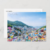 Vintage Reise Busan Südkorea Urlaub Retro Postkarte (Vorne/Hinten)