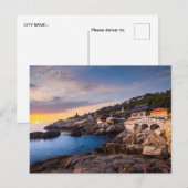 Vintage Reise Busan Südkorea Urlaub Retro Postkarte (Vorne/Hinten)
