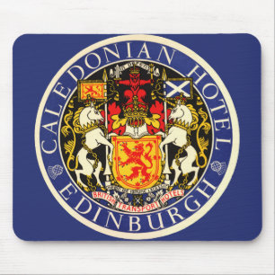 Vintage Reise Caledonian Hotel Edinburgh Schottlan Mousepad