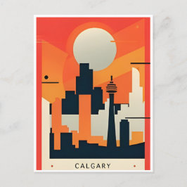 Vintage Reise Calgary Alberta Kanada Postkarte