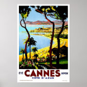 Vintage Reise, Cannes Poster (Vorne)
