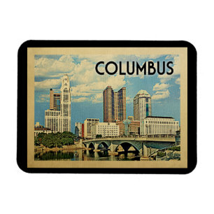 Vintage Reise Columbus Ohio Magnet