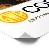 Vintage Reise, Cornwall Poster (Ecke)