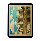 Vintage Reise der Loires Frankreich - Chateau Magnet (Vertikal)