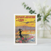 Vintage Reise der Lyon Aviation Week Postkarte (Stehend Vorderseite)