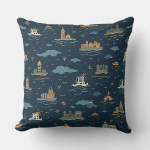 Vintage-Reise-Design-Wurfkissen Kissen