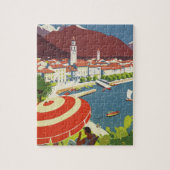 Vintage Reise die Schweiz Puzzle (Vertikal)