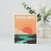Vintage Reise Everglades Nationalpark Florida Postkarte (Stehend Vorderseite)