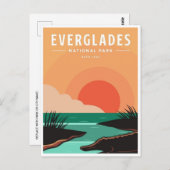 Vintage Reise Everglades Nationalpark Florida Postkarte (Vorne/Hinten)