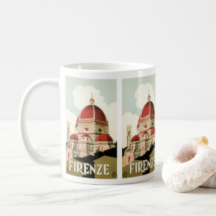 Vintage Reise Florenz Florenz Florenz Italien Kirc Kaffeetasse