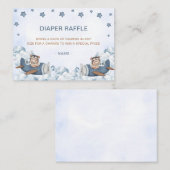 Vintage Reise Flugzeug Babydusche Windelwanne Raff Begleitkarte (Vorne/Hinten)