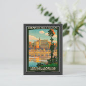 Vintage Reise Frankreich, Schloss Amboise - Postkarte (Stehend Vorderseite)