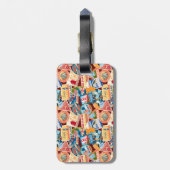 Vintage-Reise-Gepäckmarke Gepäckanhänger (Rückseite vertikal)