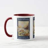 Vintage Reise - Gletscher-Nationalpark Tasse (Links)